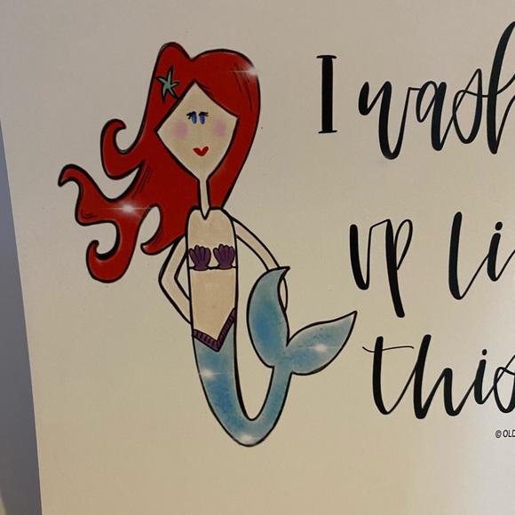 Old City Calligraphy Mermaid Art Print - Picture 2 of 4